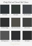 Image result for Charcoal Grey vs Black