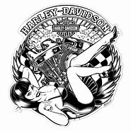 Image result for Harley-Davidson Black and White Art