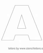 Image result for Letter a Stencil Printable