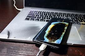 Image result for Note 7 Burnt Battery