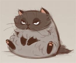 Image result for Kawaii Fat Cat Cartoon
