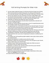 Image result for Fall Writing Prompts