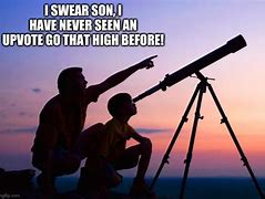 Image result for Looking through Telescope Meme