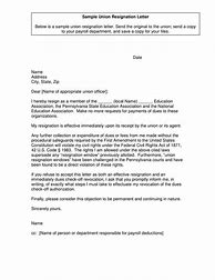 Image result for Sample Union Letters