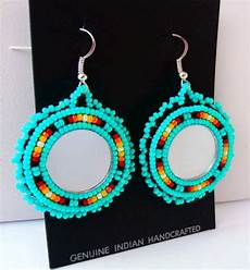 beadwork earrings powwow style beaded earrings w 925 sterling silver beadwork earrings powwow style beaded earrings w 925 sterling silver