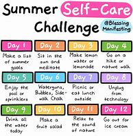 Image result for Summer Self-Care Challenge