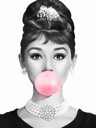 Image result for Audrey Hepburn Bubble Gum Print