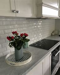 Image result for White and Gray Subway Tile