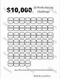 Image result for 10K 52 Week Challenge
