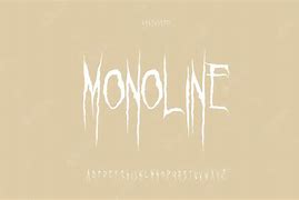 Image result for Monoline Font ABC