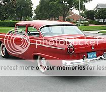 Image result for 57 Ford Fairlane Red 312 Superchar