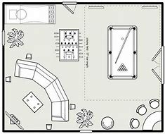 Image result for Pool Table Floor Plan Symbol