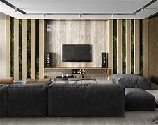 Image result for TV Wall Panel Design in Texture Plywoods