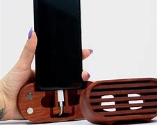 Image result for Wooden Mobile Phone Amplifier