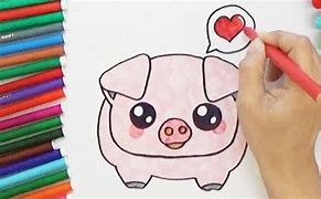 Image result for How to Draw a Cute Pig Cartoon