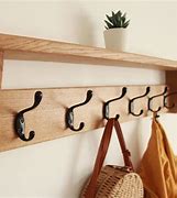 Image result for Coat Hangers with Wooden Hook