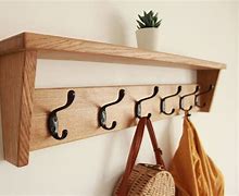 Image result for Entry Wall Shelf with Hooks