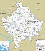 Image result for Kosovo Cartina