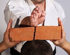 Image result for Chopping Bricks Karate