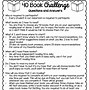 Image result for Book Challenge Template