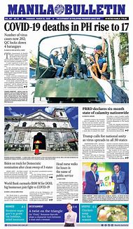 Image result for Manila Bulletin Newspaper Earthquake Philippines