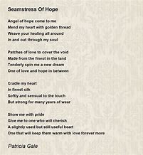 Image result for Seamstress Poem