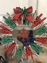 Image result for Wreath Made with ClothesPins