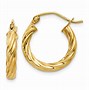 Image result for 14K Gold Twisted Hoop Earrings