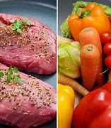 Image result for Vegan vs Fleisch