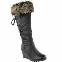 Image result for Wedge Heel Knee Boots