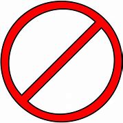 Image result for Circle No Sign Clip Art