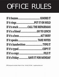 Image result for Office Rules and Regulations