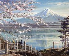 Image result for Mount Fuji Japan Art