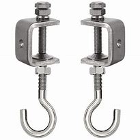 Image result for Beam Clamps for Threaded Rod with J Hooks