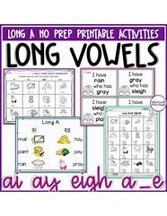 Image result for Long E Vowel Digraphs Worksheets