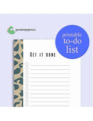 Image result for Blank Things to Do List