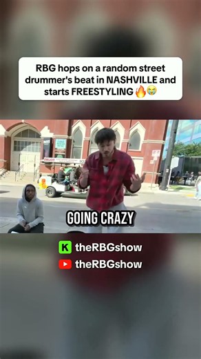 RBG hops on a random street drummer's beat in Nashville and starts freestyling 🔥