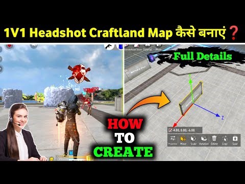 1V1 Headshot Craftland Map Create | How To Make 1VS1 Craftland Map | How To Make One Tap Custom 2026