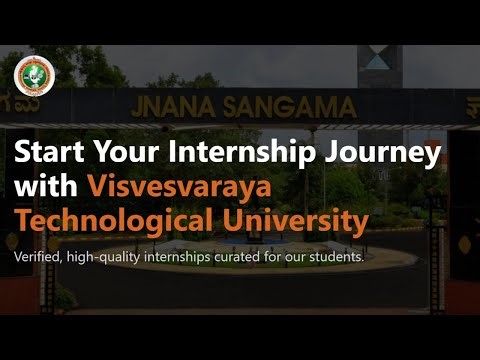 VTU Internship Process Overview & Portal Walkthrough