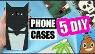 5 DIY PHONE CASES for BOYS! Easy phone cases tutorial