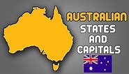 Learn Australian States & It's Capitals ( Territories ) - Australian Map | General Knowledge Video