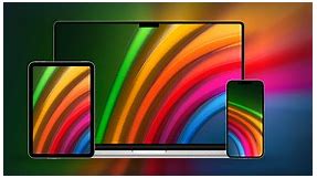 Apple Stage rainbow wallpaper: Download from Basic Apple Guy - 9to5Mac