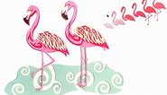 Free Layered Flamingo SVG