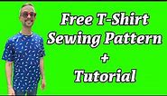 Beginner Sewing Tutorial with Free Pattern, How to Sew a T-Shirt