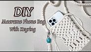 DIY/Macarame Phone Bag/Macrame Keyring/Crossbody Bag Women