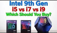 9th Gen Intel CPU Comparison — Which Should You Buy - i5 vs i7 vs i9 Benchmarks