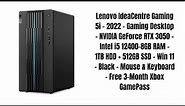 Lenovo IdeaCentre Gaming 5i - 2022 - Gaming Desktop