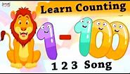 Learn Counting 1- 100 | Easy Numbers Song In English For Kids - Beginners | 1-100 Rhyme