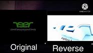 Acer Logo Effects Comparison (Original Vs. Reverse)