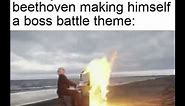 Beethoven virus Burning piano meme (Beethoven boss battle meme) (original)